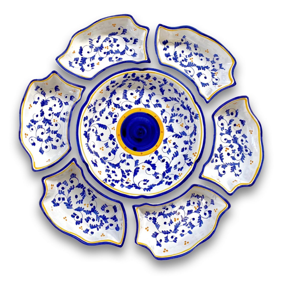 Antipastiera Fiore in ceramica di Vietri