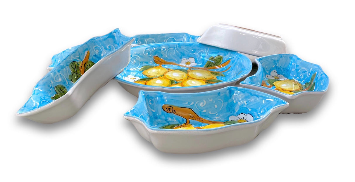 Antipastiera Fiore in ceramica di Vietri