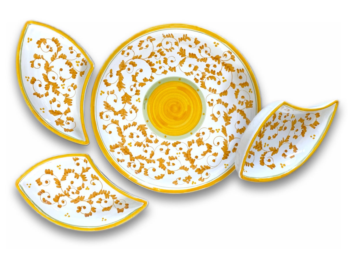 Antipastiera Girella in ceramica di Vietri