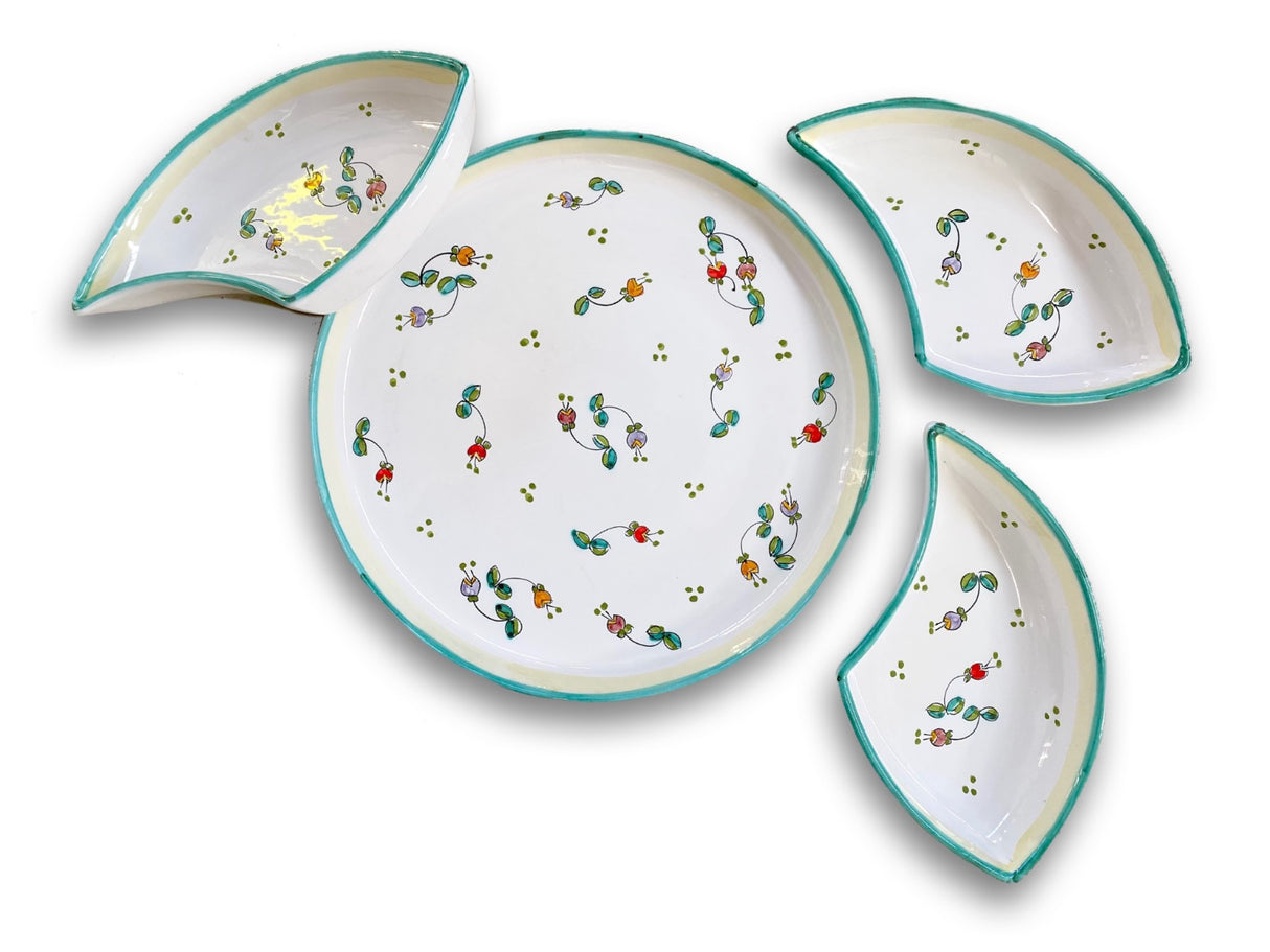 Antipastiera Girella in ceramica di Vietri