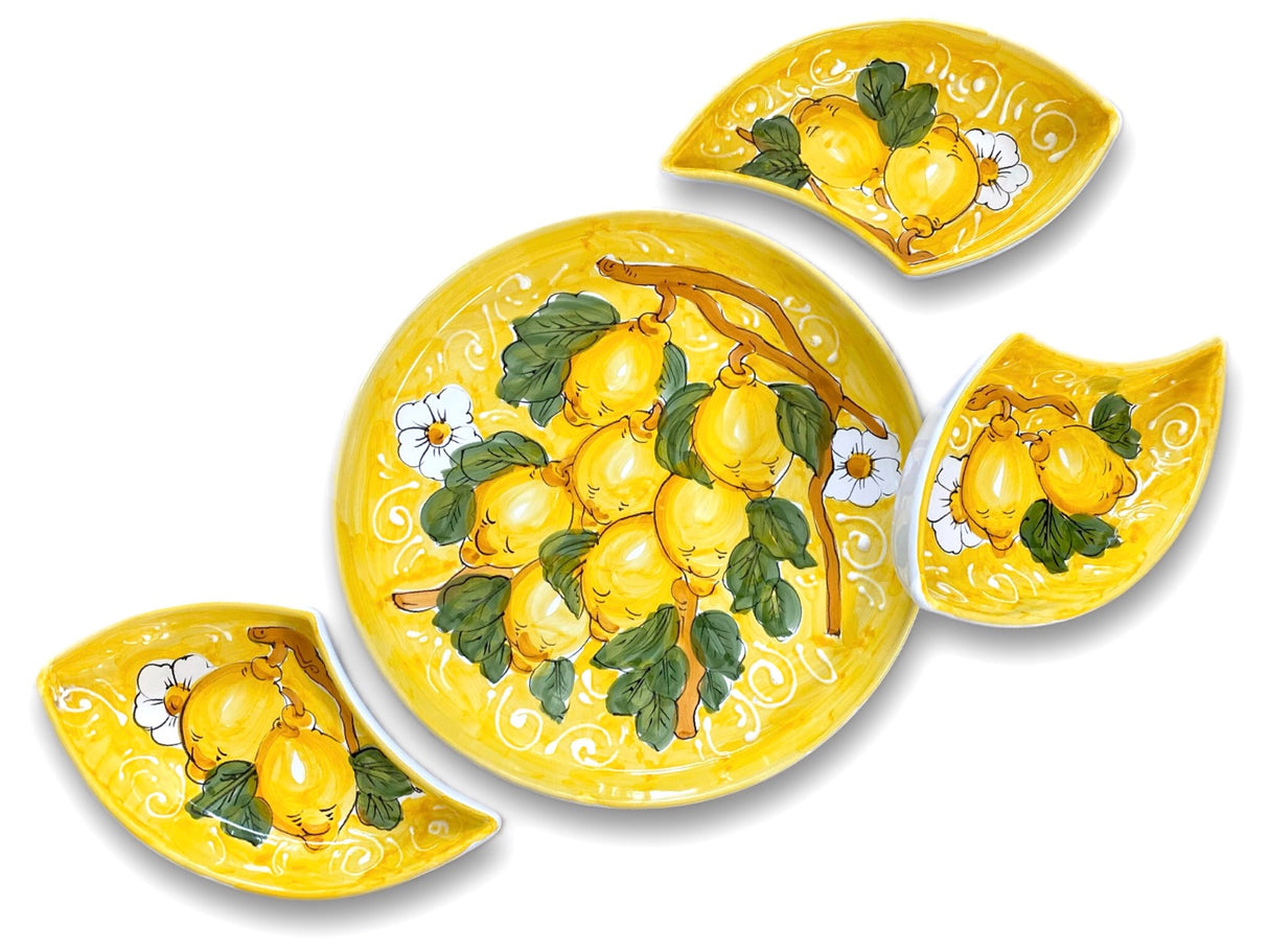 Antipastiera Girella in ceramica di Vietri