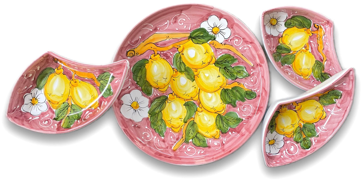 Antipastiera Girella in ceramica di Vietri