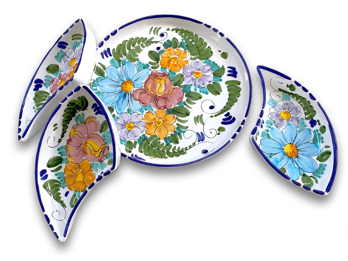 ANTIPASTIERA GIRELLA IN CERAMICA DI VIETRI