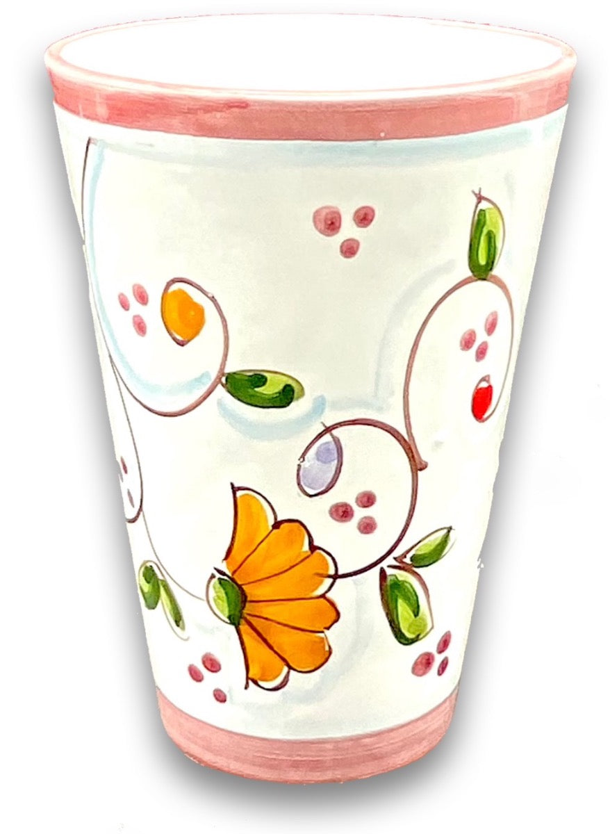 Bicchiere in ceramica di Vietri