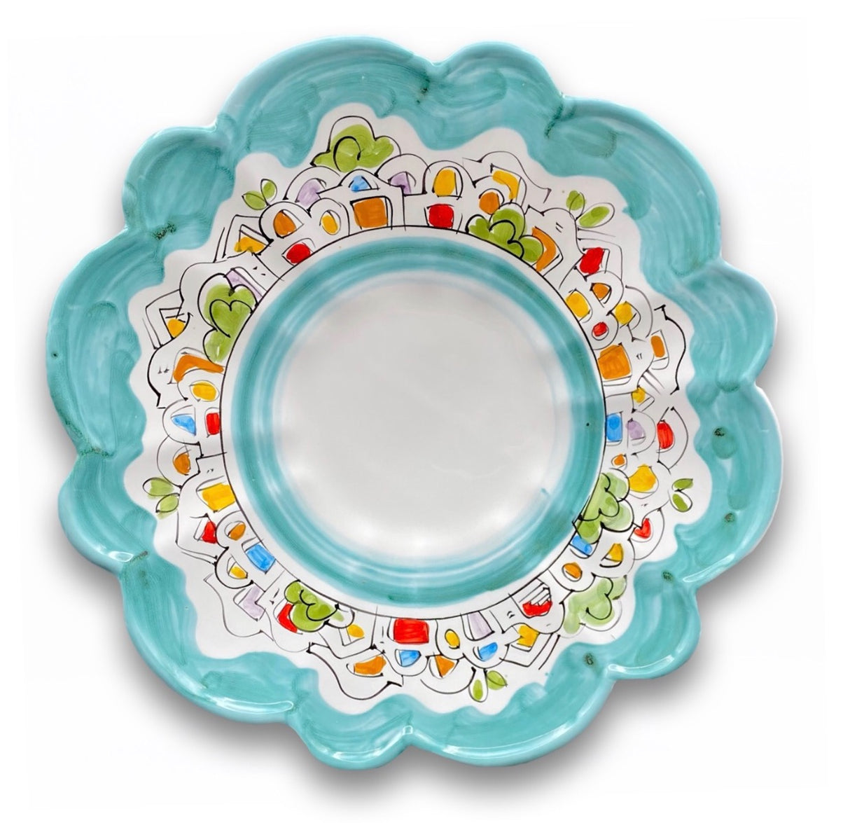 Centrotavola Margherita in ceramica di Vietri