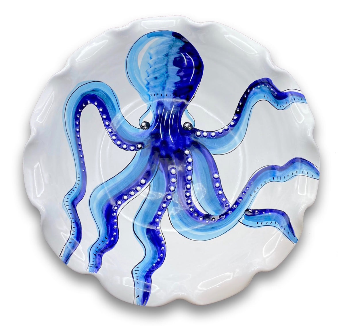 Fruttiera in ceramica vietrese MARE MAGNUM