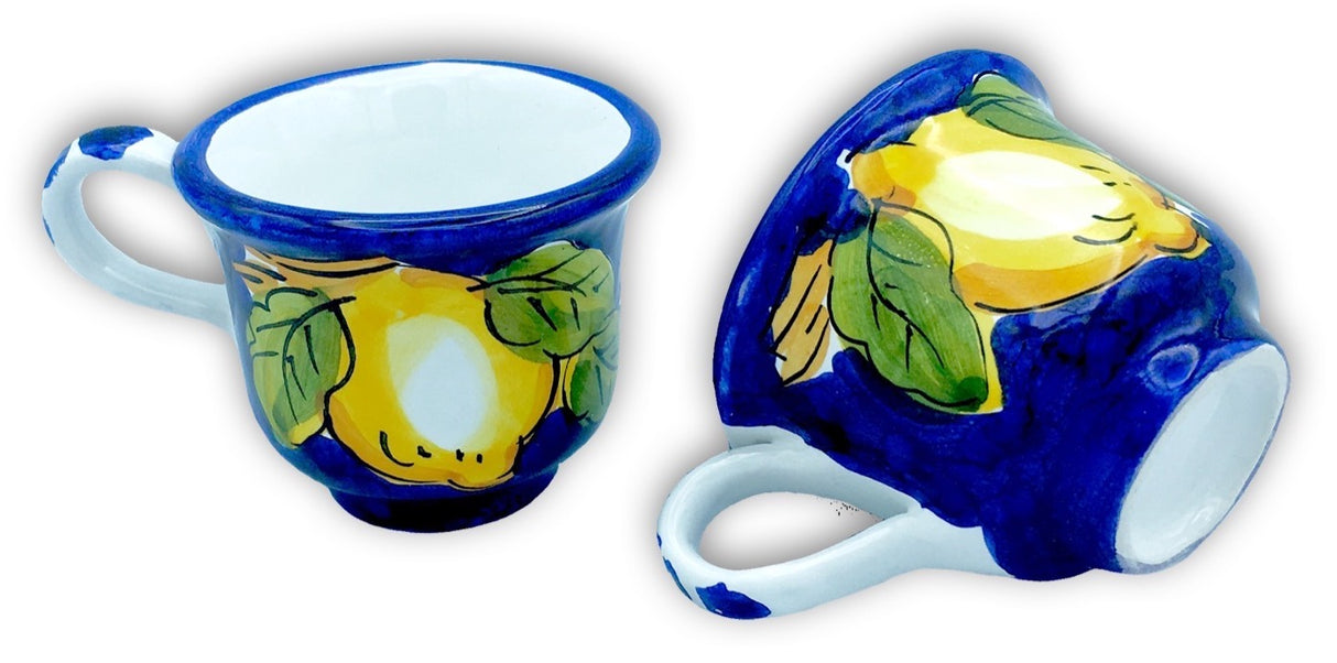 Tazzina Caffè in ceramica vietrese DECORO LIMONE VIETRI
