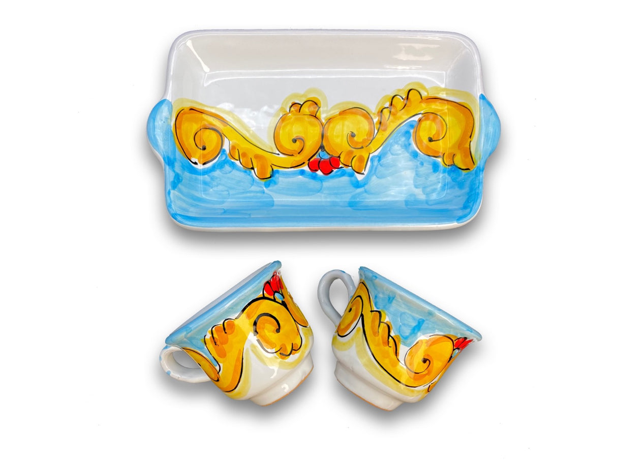 Servizio Caffè X 2 in ceramica di Vietri