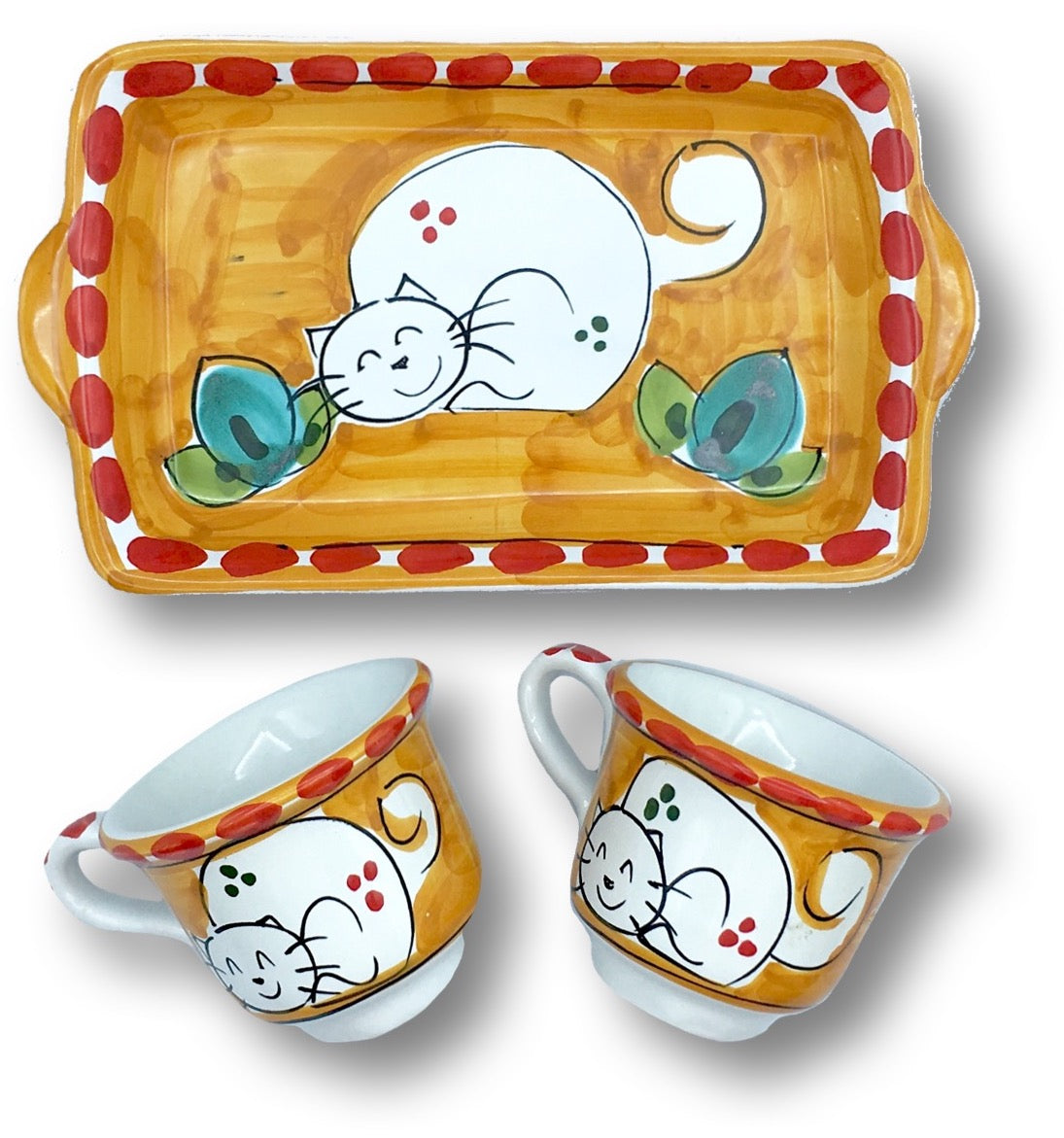 Servizio Caffè X 2 in ceramica di Vietri