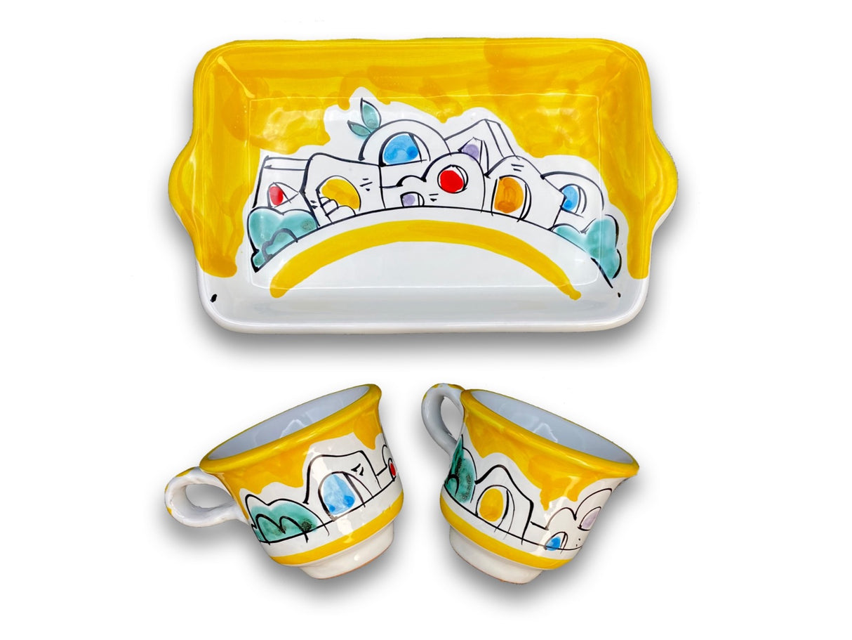 Servizio Caffè X 2 in ceramica di Vietri