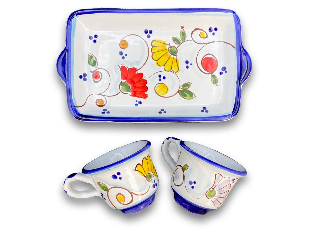 Servizio Caffè X 2 in ceramica di Vietri