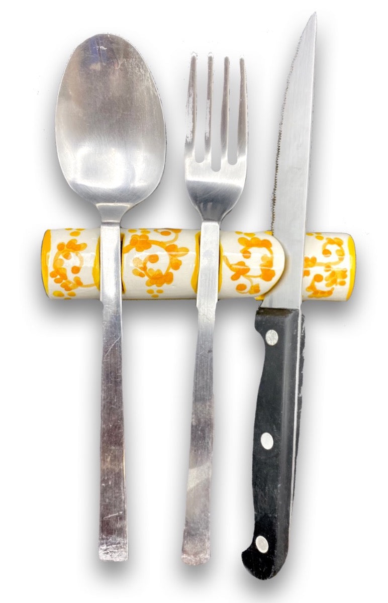 Poggia posate in ceramica di Vietri