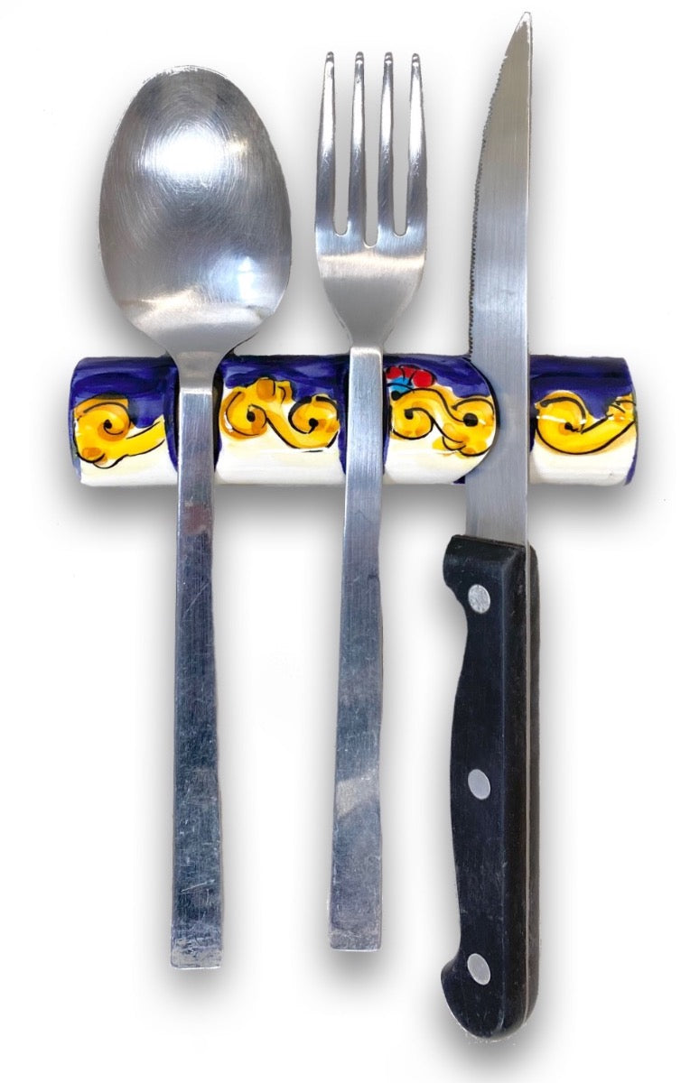 Poggia posate in ceramica di Vietri