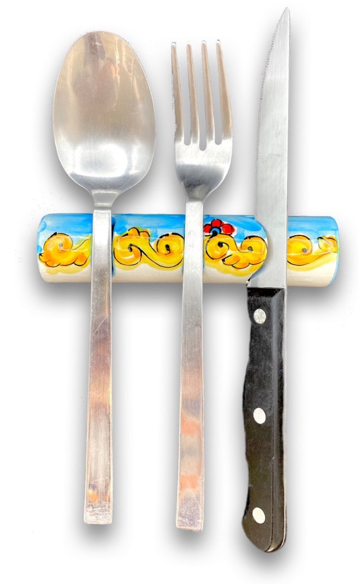 Poggia posate in ceramica di Vietri