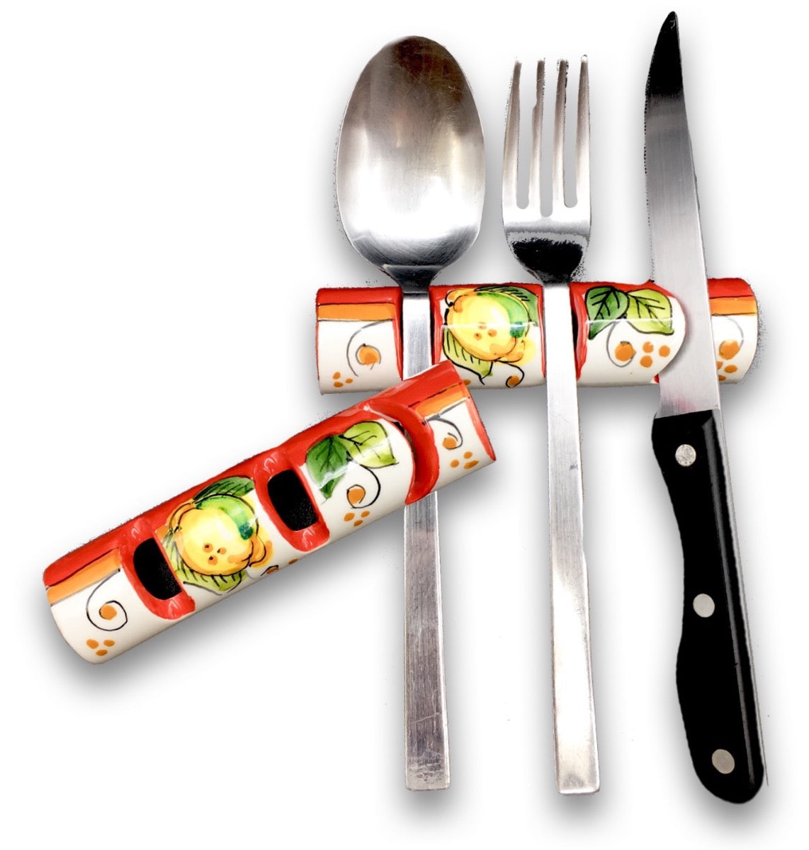 Poggia posate in ceramica di Vietri