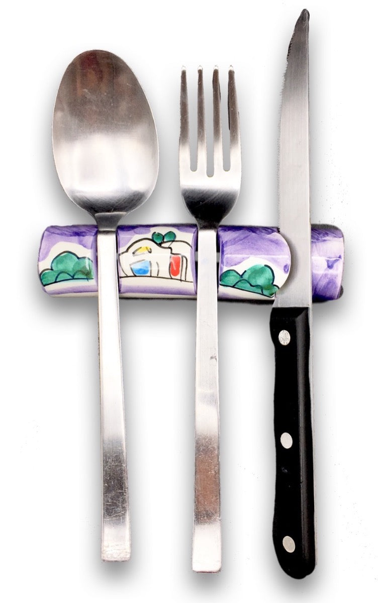 Poggia posate in ceramica di Vietri