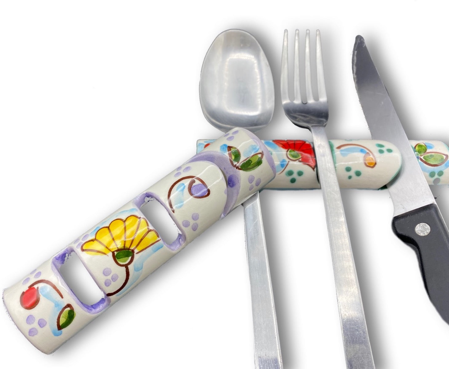 Poggia posate in ceramica di Vietri