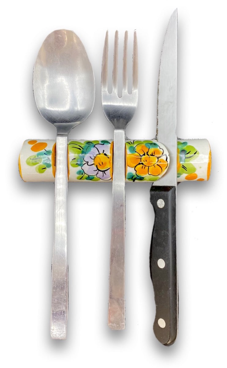 Poggia posate in ceramica di Vietri