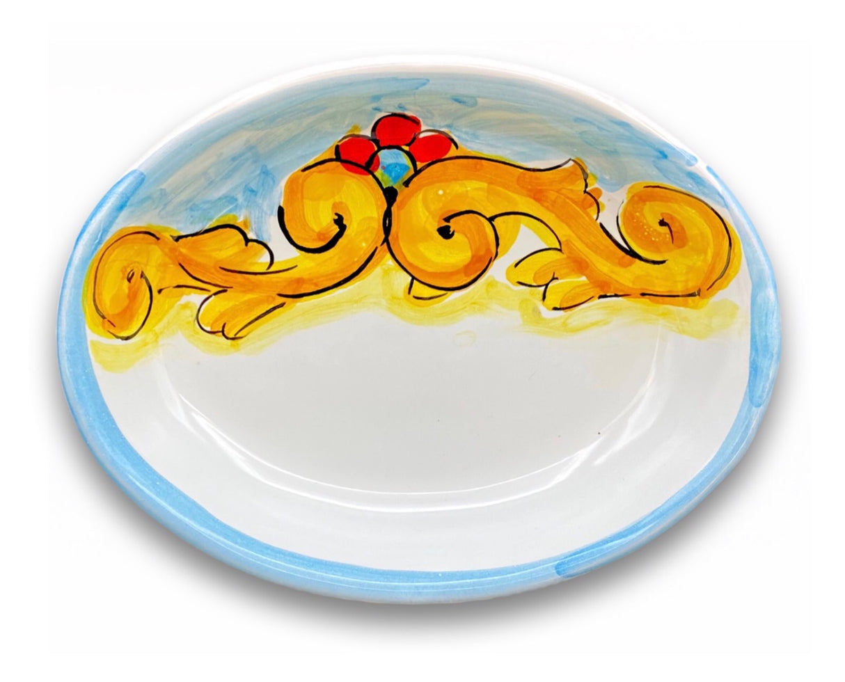 Ovalina in ceramica di Vietri