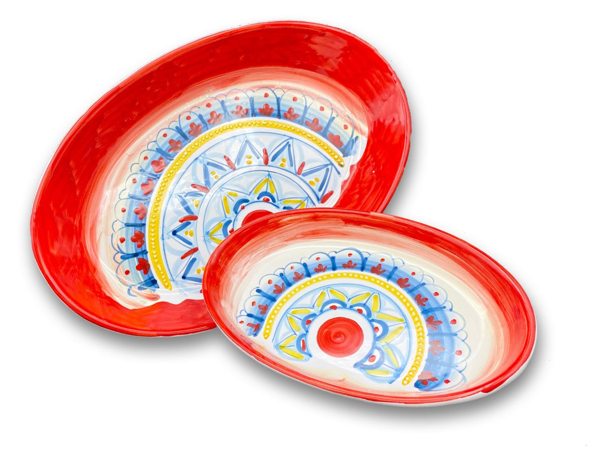 Ovalina in ceramica di Vietri