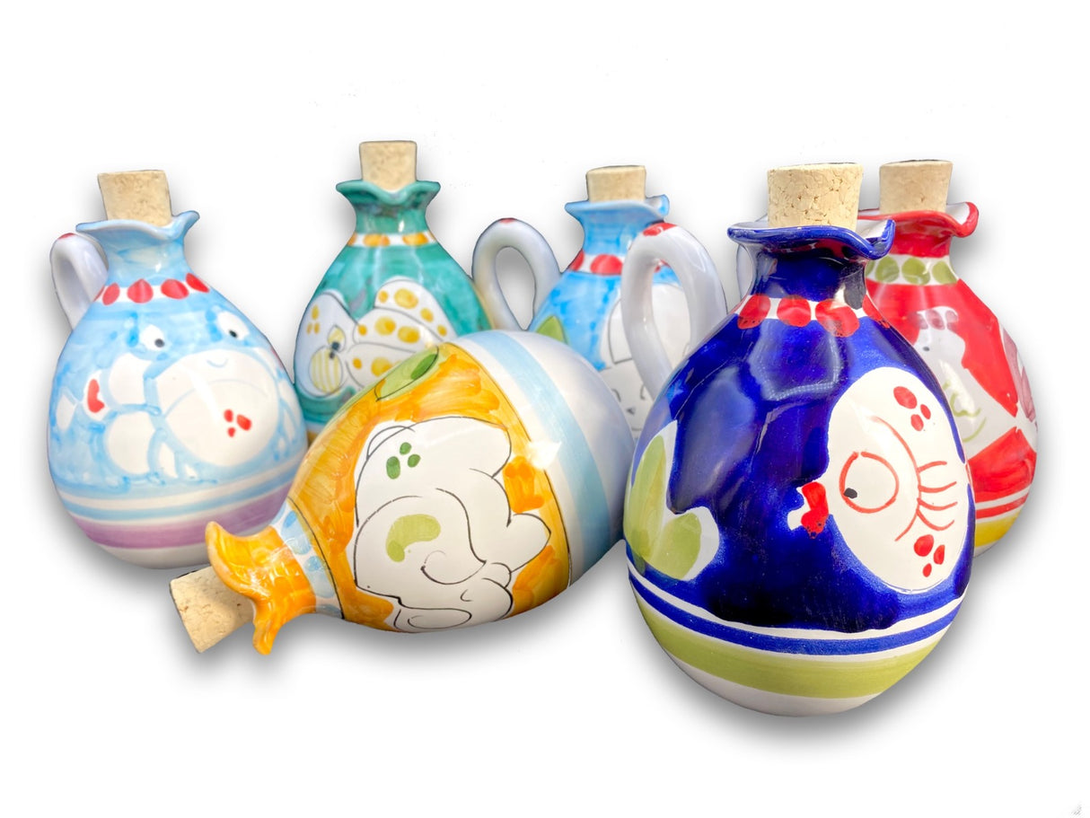 Oliera in Ceramica Vietrese a Goccia