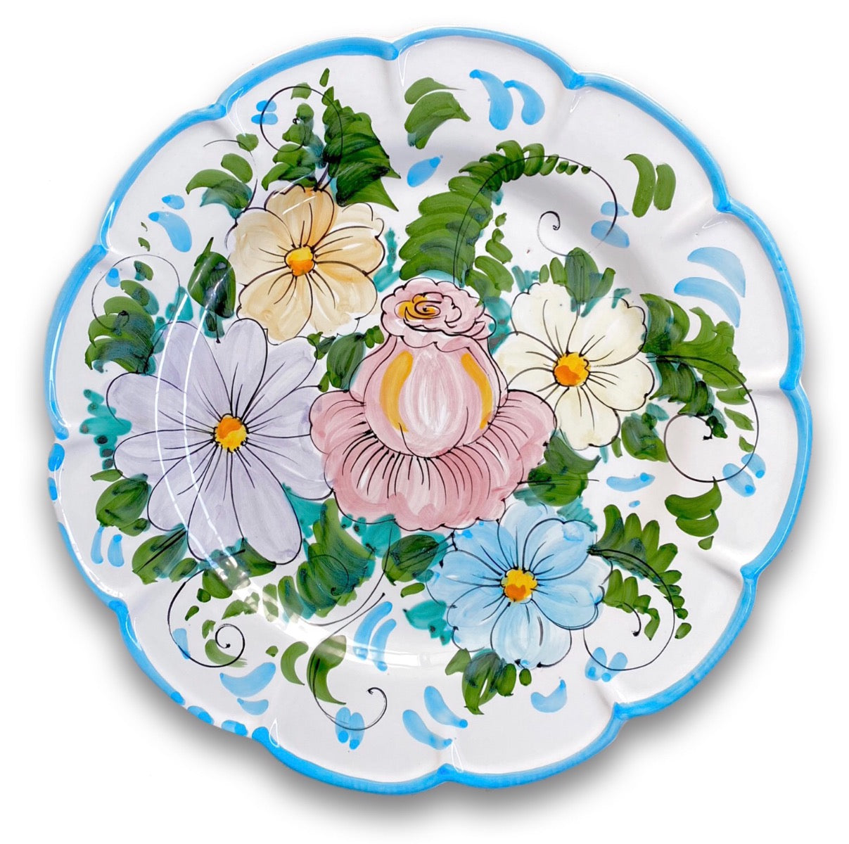 Piatto Vietri Grande in ceramica vietrese DECORO VIETRI ANTICO