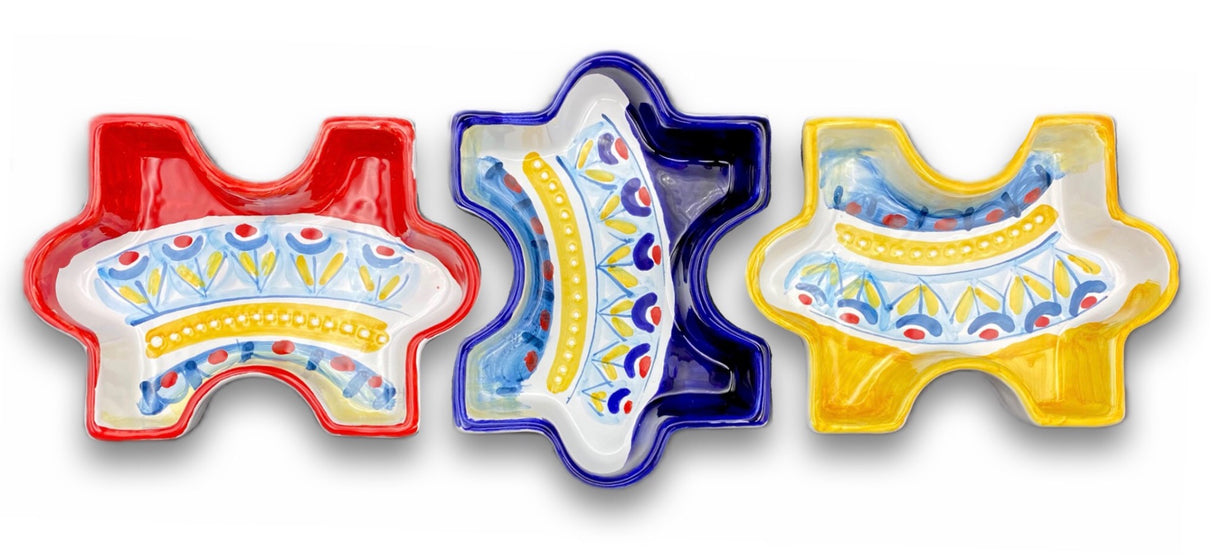 Piatto Puzzle in ceramica di Vietri
