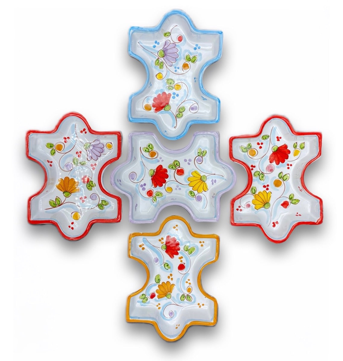 Piatto Puzzle in ceramica di Vietri