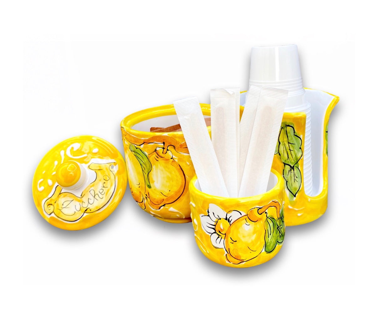 Kit Caffè in ceramica di Vietri