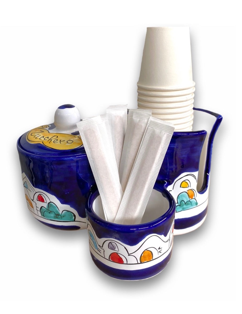 Kit caffè in ceramica di Vietri