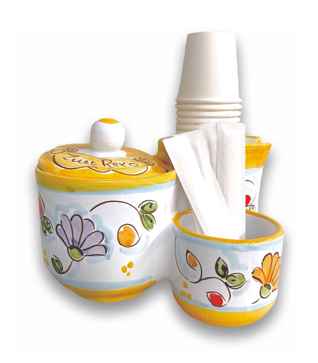 Kit Caffè in ceramica di Vietri