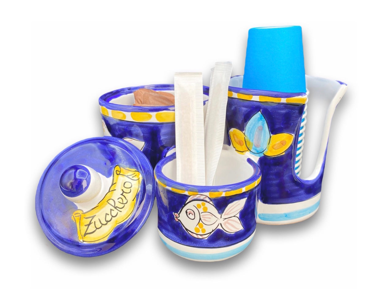 Kit Caffè in ceramica di Vietri