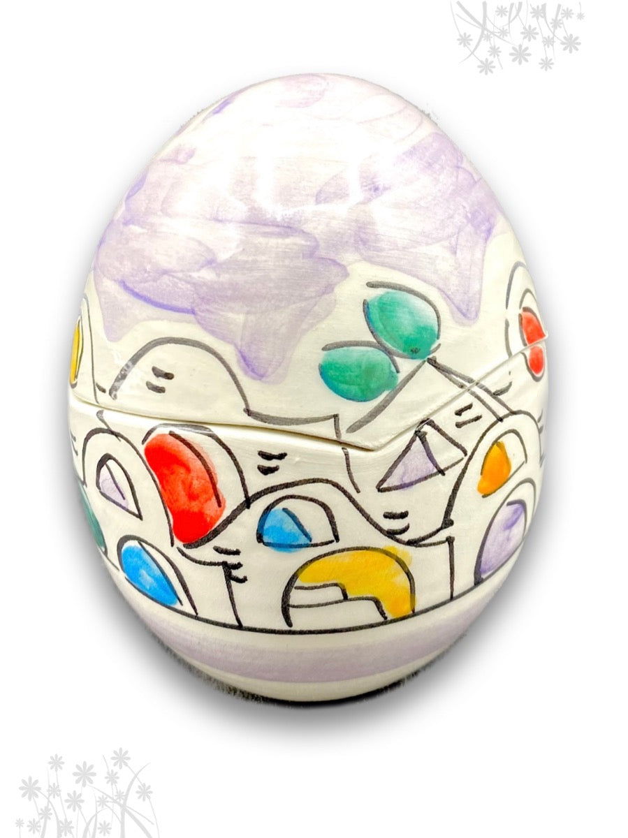 Uovo di Pasqua Contenitore in ceramica di Vietri