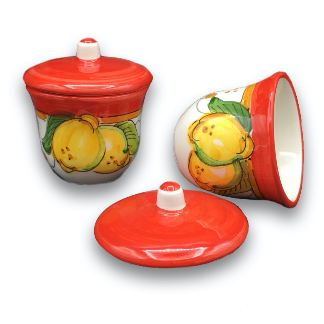 Zuccheriera in Ceramica Vietrese Svasata