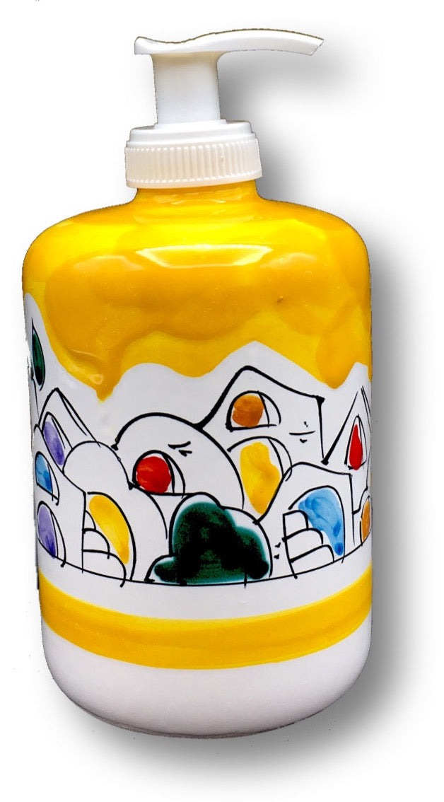 Dosatore sapone mani in ceramica di Vietri