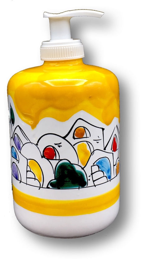 Dosatore sapone mani in ceramica di Vietri
