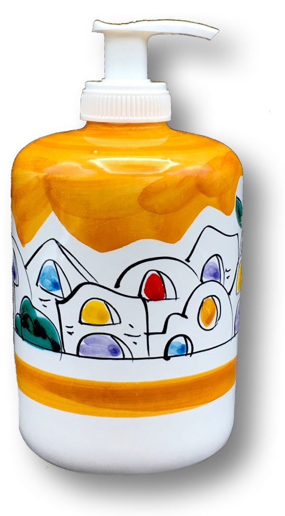 Dosatore sapone mani in ceramica di Vietri