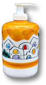 Dosatore sapone mani in ceramica di Vietri