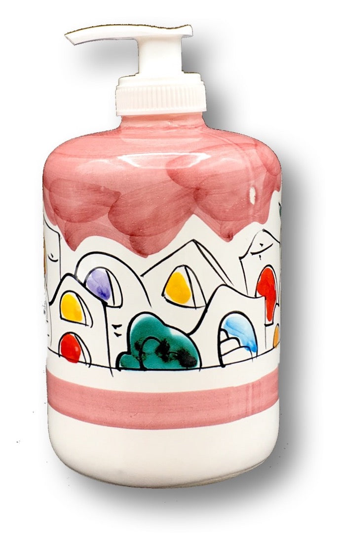 Dosatore sapone mani in ceramica di Vietri