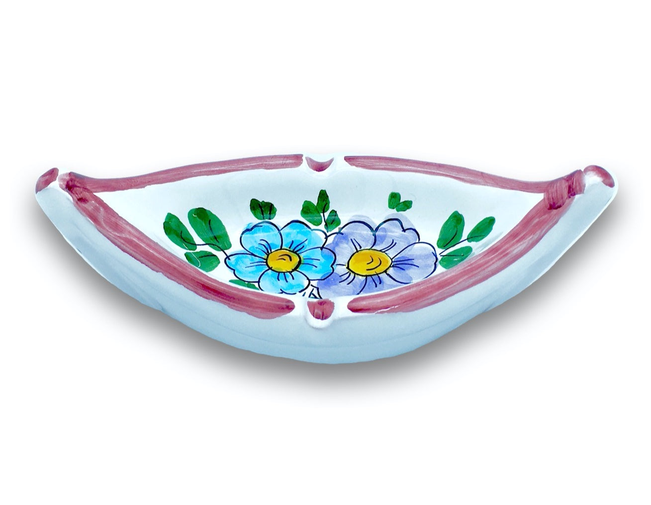 BARCHETTA POSACENERE IN CERAMICA DI VIETRI