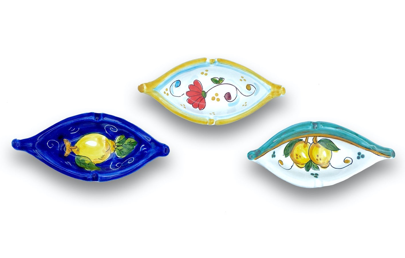 BARCHETTA POSACENERE IN CERAMICA DI VIETRI