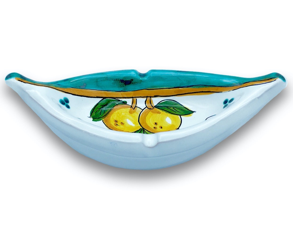 BARCHETTA POSACENERE IN CERAMICA DI VIETRI
