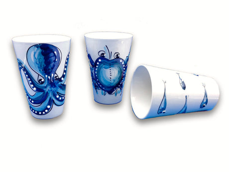 Bicchiere in Ceramica Vietrese MARE MAGNUM