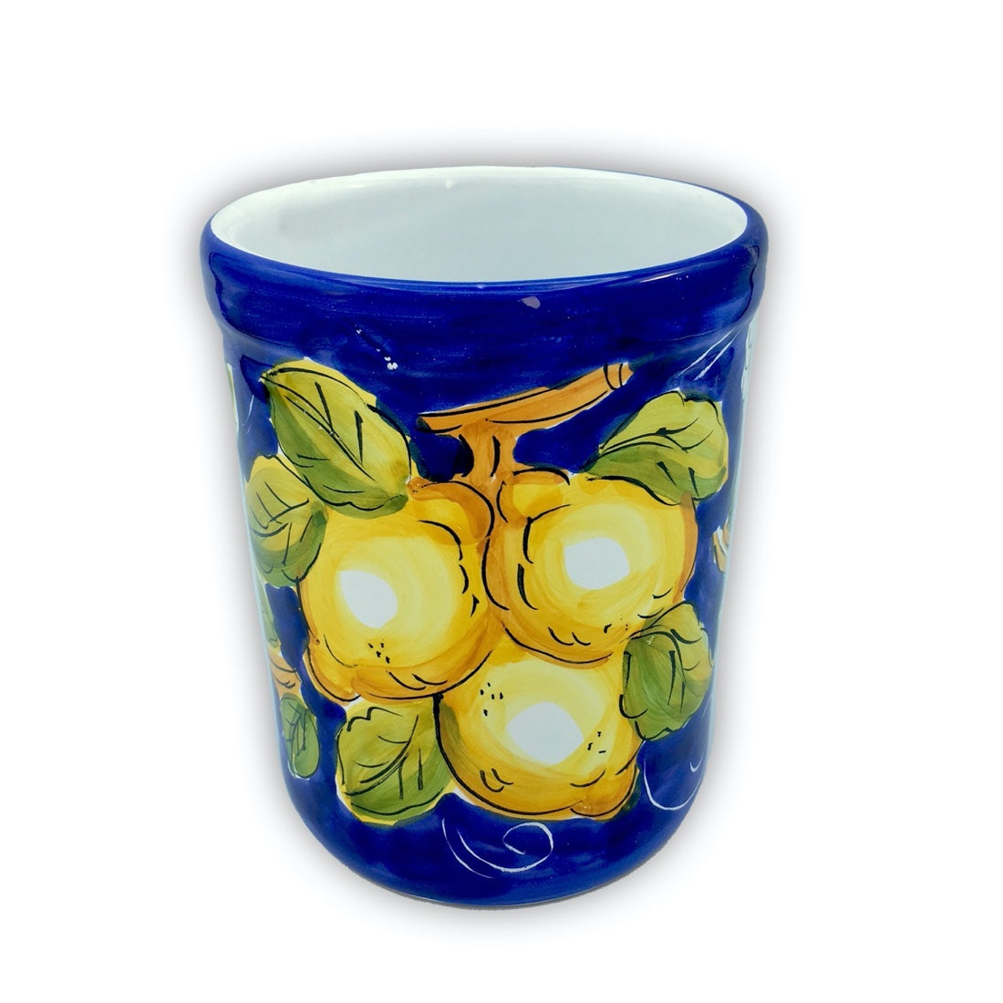 BICCHIERONE PORTA POSATE IN CERAMICA DI VIETRI