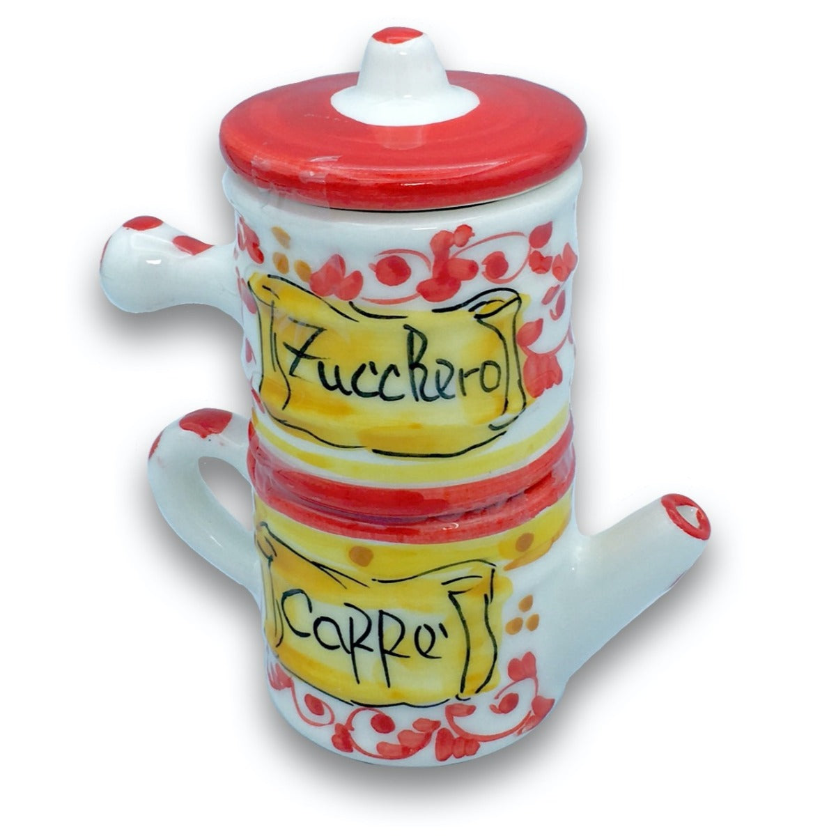 Caffettiera napoletana in ceramica di Vietri