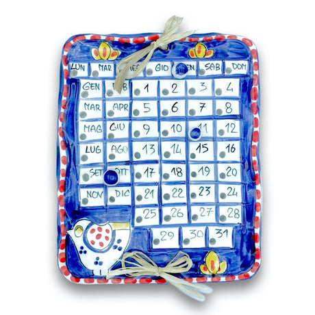 Calendario in Ceramica Vietrese