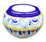 Caspò a testina in ceramica di Vietri
