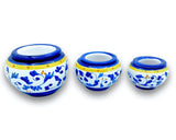 Caspò a testina in ceramica di Vietri