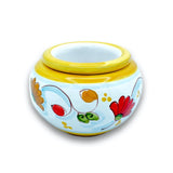 Caspò a testina in ceramica di Vietri