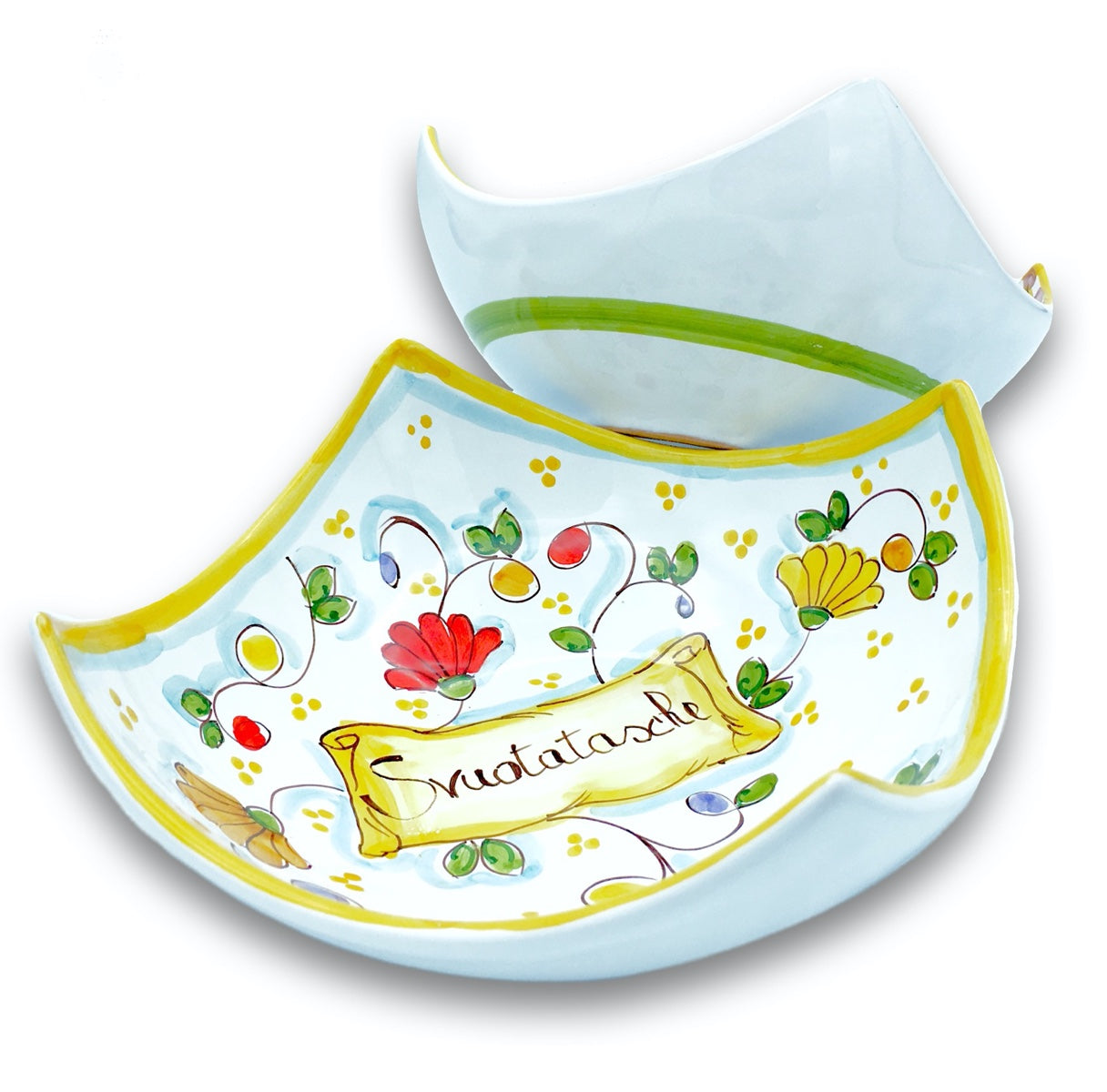 Coppa a punta in ceramica di Vietri
